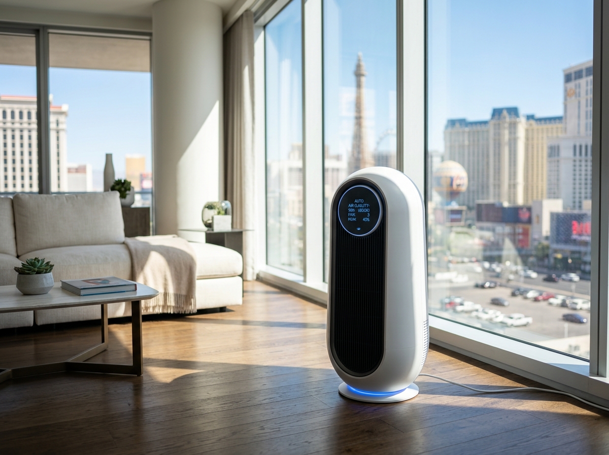 Air Clear LV Premium Smart Purifier in Las Vegas Room